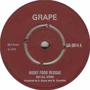 Des All Stars - Night Food Reggae / Walk With Des download free