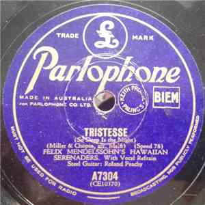 Felix Mendelssohn's Hawaiian Serenaders - Tristesse / Au Revoir download free