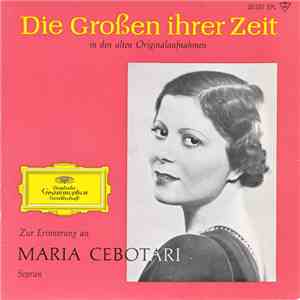 Maria Cebotari - Zur Erinnerung an Maria Cebotari, Sopran download free