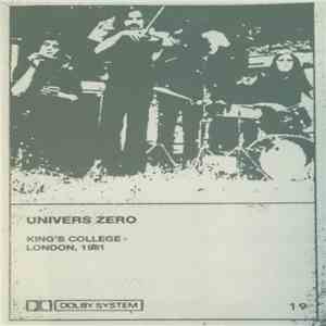 Univers Zero - King’s College, London, 1981 download free